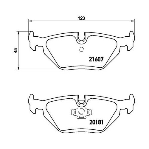 BREMBO Bremsbelagsatz, Scheibenbremse PRIME LINE