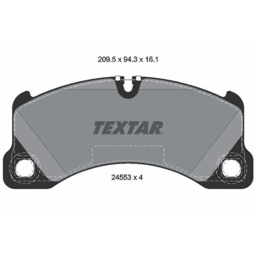 TEXTAR Bremsbelagsatz, Scheibenbremse