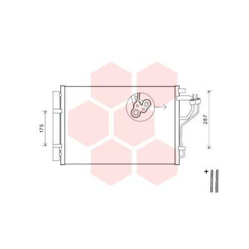 VAN WEZEL Kondensator, Klimaanlage *** IR PLUS ***