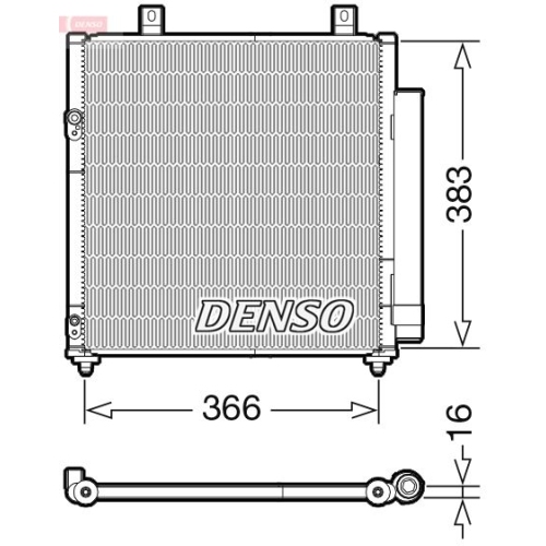 DENSO Kondensator, Klimaanlage