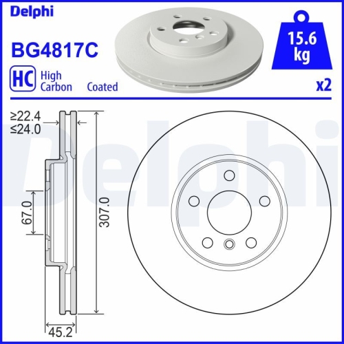 DELPHI Bremsscheibe