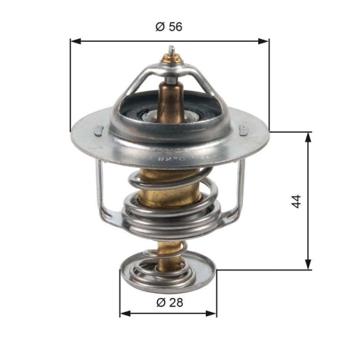 GATES Thermostat, Kühlmittel