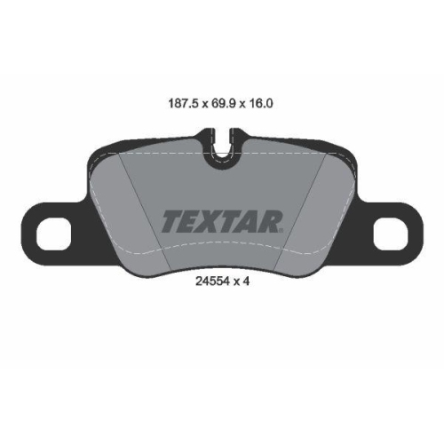 TEXTAR Bremsbelagsatz, Scheibenbremse