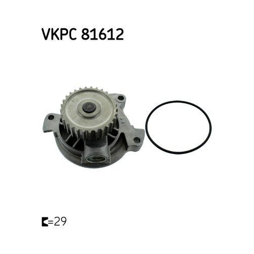 SKF Wasserpumpe, Motork&uuml;hlung