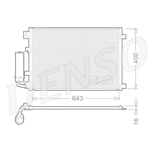 DENSO Kondensator, Klimaanlage