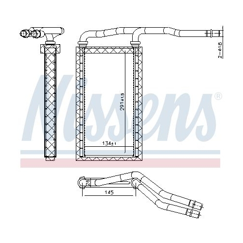 NISSENS Wärmetauscher, Innenraumheizung