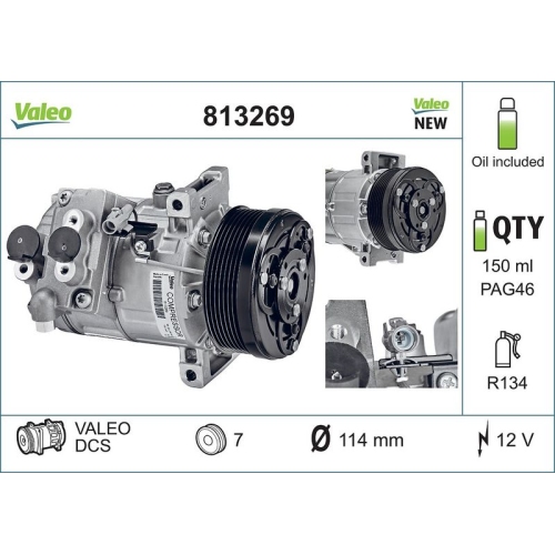 VALEO Kompressor, Klimaanlage VALEO ORIGINS NEW OE TECHNOLOGIE