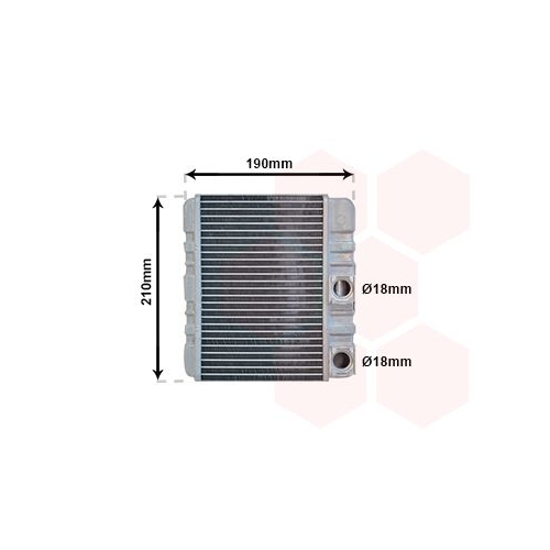 VAN WEZEL Wärmetauscher, Innenraumheizung