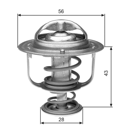 GATES Thermostat, Kühlmittel