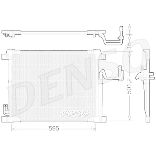 DENSO Kondensator, Klimaanlage