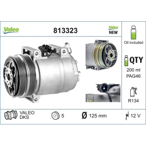 VALEO Kompressor, Klimaanlage VALEO ORIGINS NEW OE TECHNOLOGIE