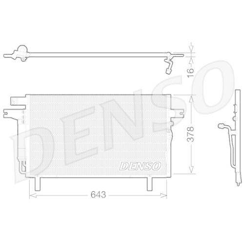 DENSO Kondensator, Klimaanlage
