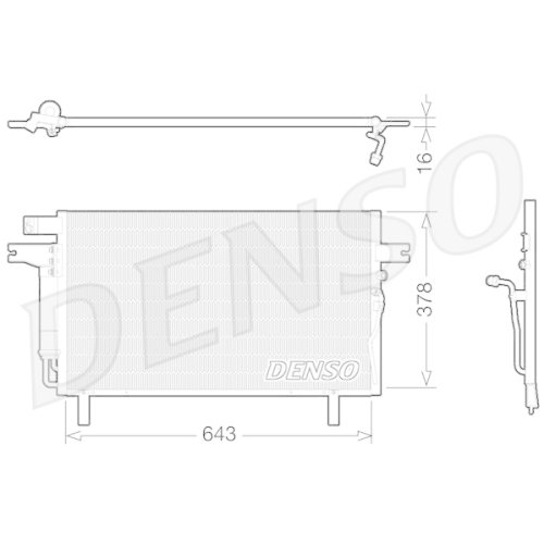 DENSO Kondensator, Klimaanlage