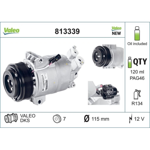 VALEO Kompressor, Klimaanlage VALEO ORIGINS NEW OE TECHNOLOGIE