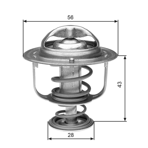 GATES Thermostat, Kühlmittel