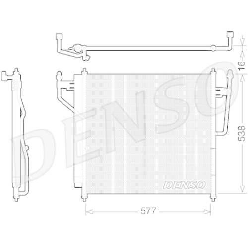 DENSO Kondensator, Klimaanlage