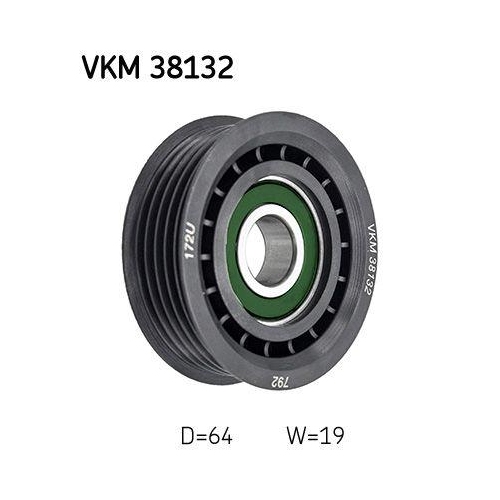 SKF Umlenk-/F&uuml;hrungsrolle, Keilrippenriemen