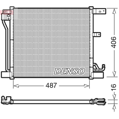 DENSO Kondensator, Klimaanlage