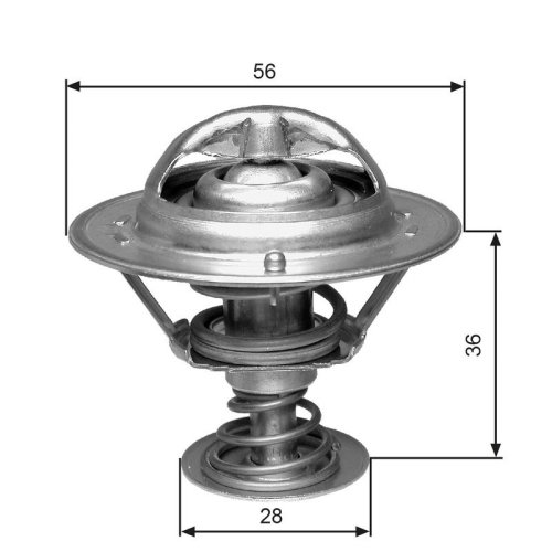 GATES Thermostat, Kühlmittel