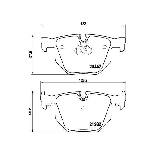 BREMBO Bremsbelagsatz, Scheibenbremse PRIME LINE