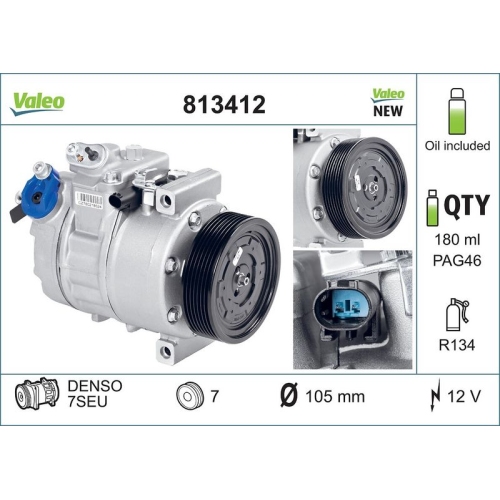 VALEO Kompressor, Klimaanlage VALEO CORE-FLEX