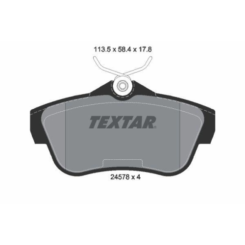 TEXTAR Bremsbelagsatz, Scheibenbremse Q+