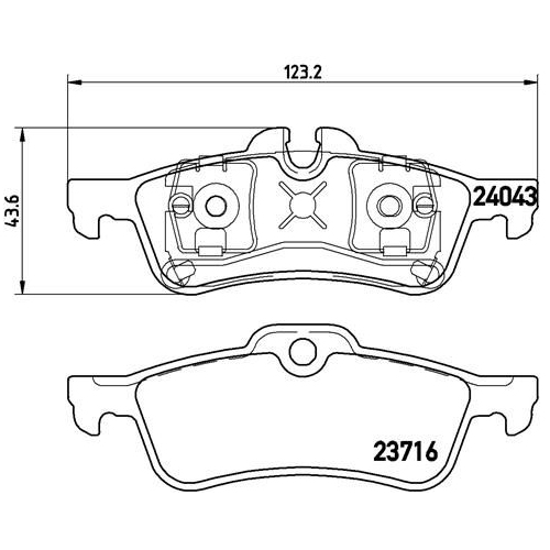 BREMBO Bremsbelagsatz, Scheibenbremse PRIME LINE