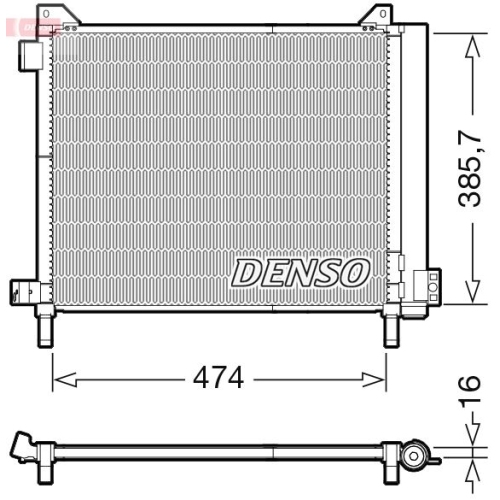 DENSO Kondensator, Klimaanlage