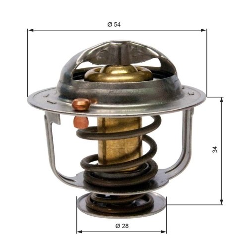 GATES Thermostat, Kühlmittel