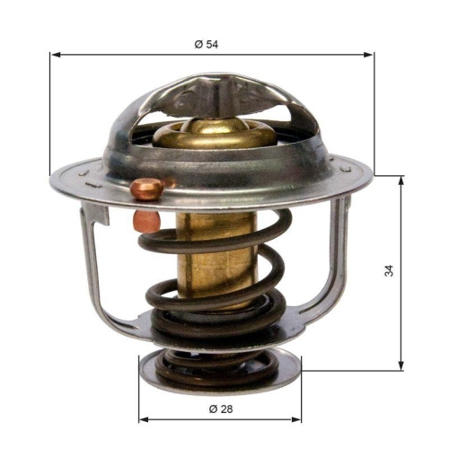 GATES Thermostat, K&uuml;hlmittel