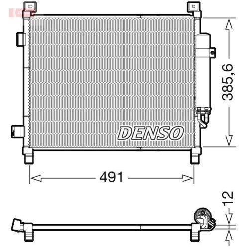 DENSO Kondensator, Klimaanlage