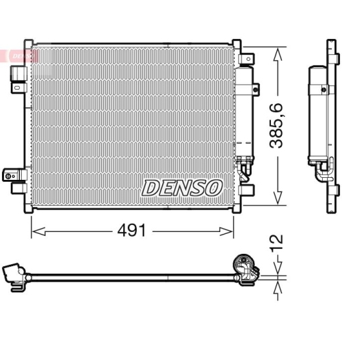 DENSO Kondensator, Klimaanlage