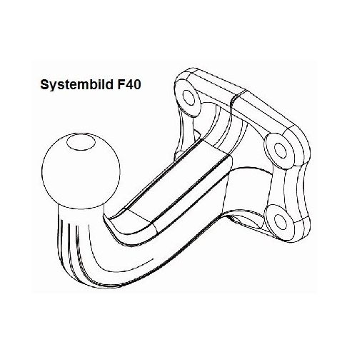 WESTFALIA Anhängebock, Anhängevorrichtung F40