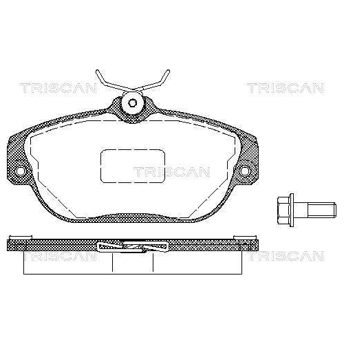 TRISCAN Bremsbelagsatz, Scheibenbremse