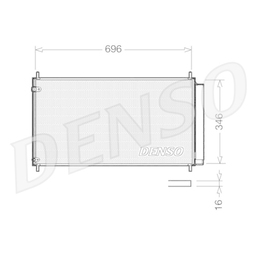 DENSO Kondensator, Klimaanlage