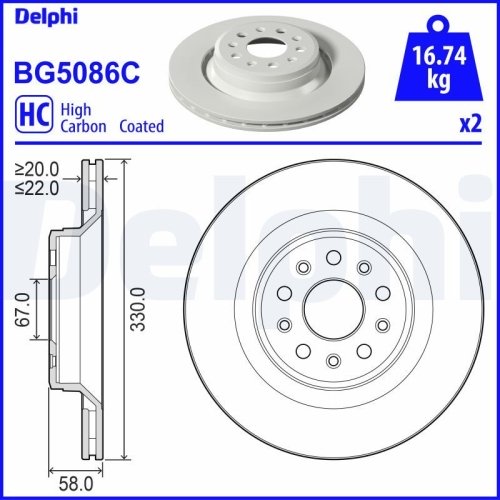 DELPHI Bremsscheibe