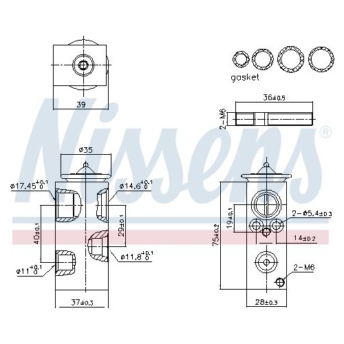 NISSENS Expansionsventil, Klimaanlage ** FIRST FIT **