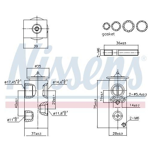 NISSENS Expansionsventil, Klimaanlage ** FIRST FIT **