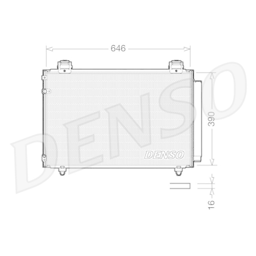 DENSO Kondensator, Klimaanlage