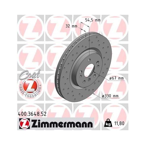 ZIMMERMANN Bremsscheibe SPORT Z