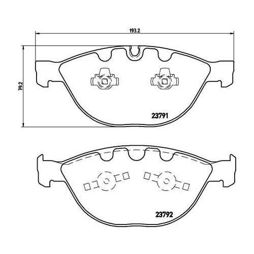 BREMBO Bremsbelagsatz, Scheibenbremse PRIME LINE