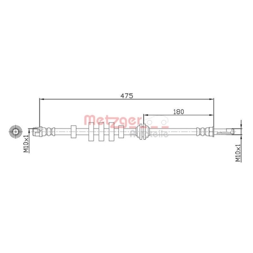 METZGER Bremsschlauch