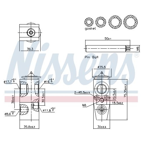 NISSENS Expansionsventil, Klimaanlage ** FIRST FIT **