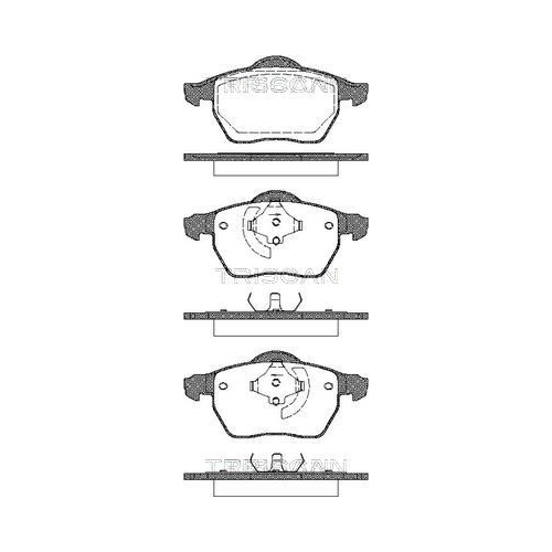 TRISCAN Bremsbelagsatz, Scheibenbremse