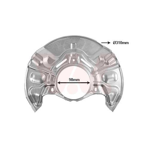 VAN WEZEL Spritzblech, Bremsscheibe