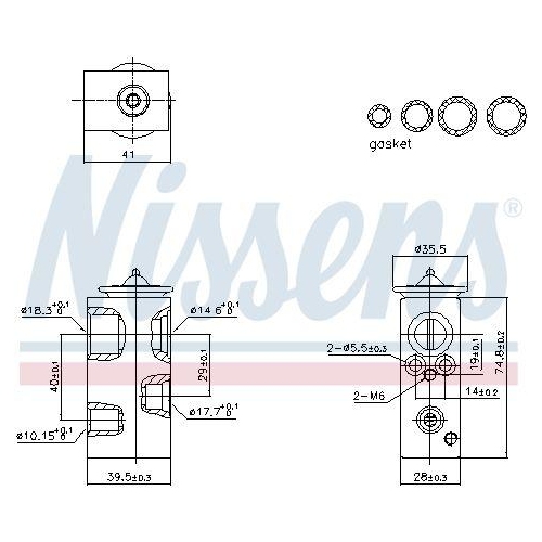 NISSENS Expansionsventil, Klimaanlage ** FIRST FIT **