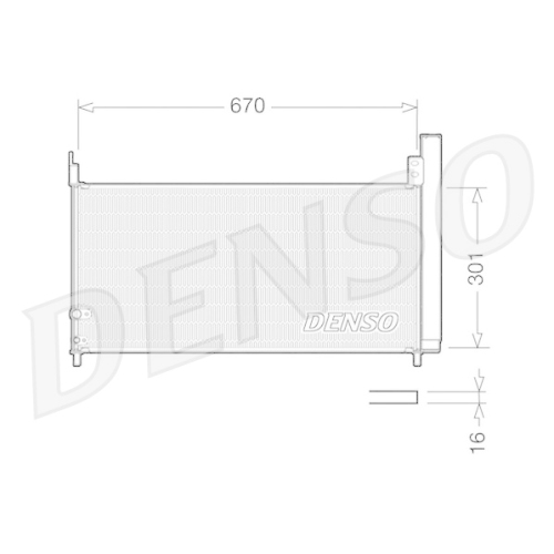 DENSO Kondensator, Klimaanlage