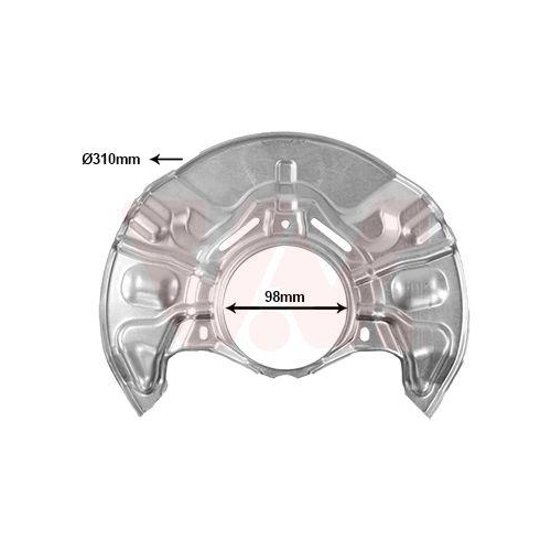 VAN WEZEL Spritzblech, Bremsscheibe