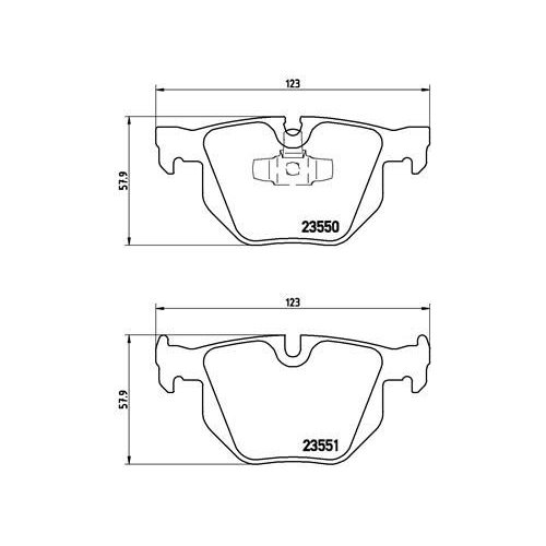 BREMBO Bremsbelagsatz, Scheibenbremse PRIME LINE