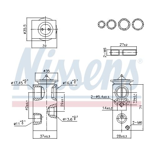 NISSENS Expansionsventil, Klimaanlage ** FIRST FIT **
